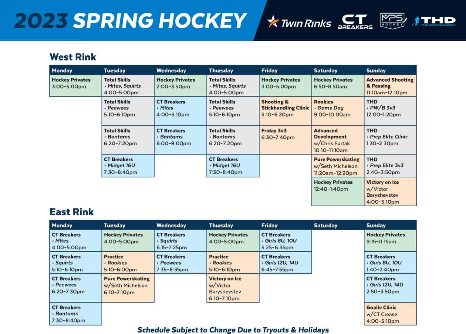 Spring Hockey 2023 Twin Rinks Stamford